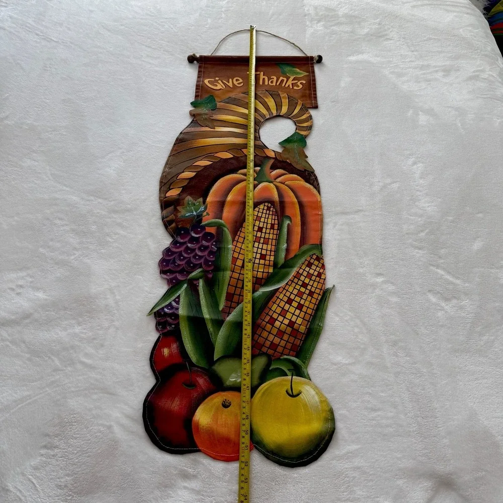 Give Thanks Cornucopia Wall Hanging 52